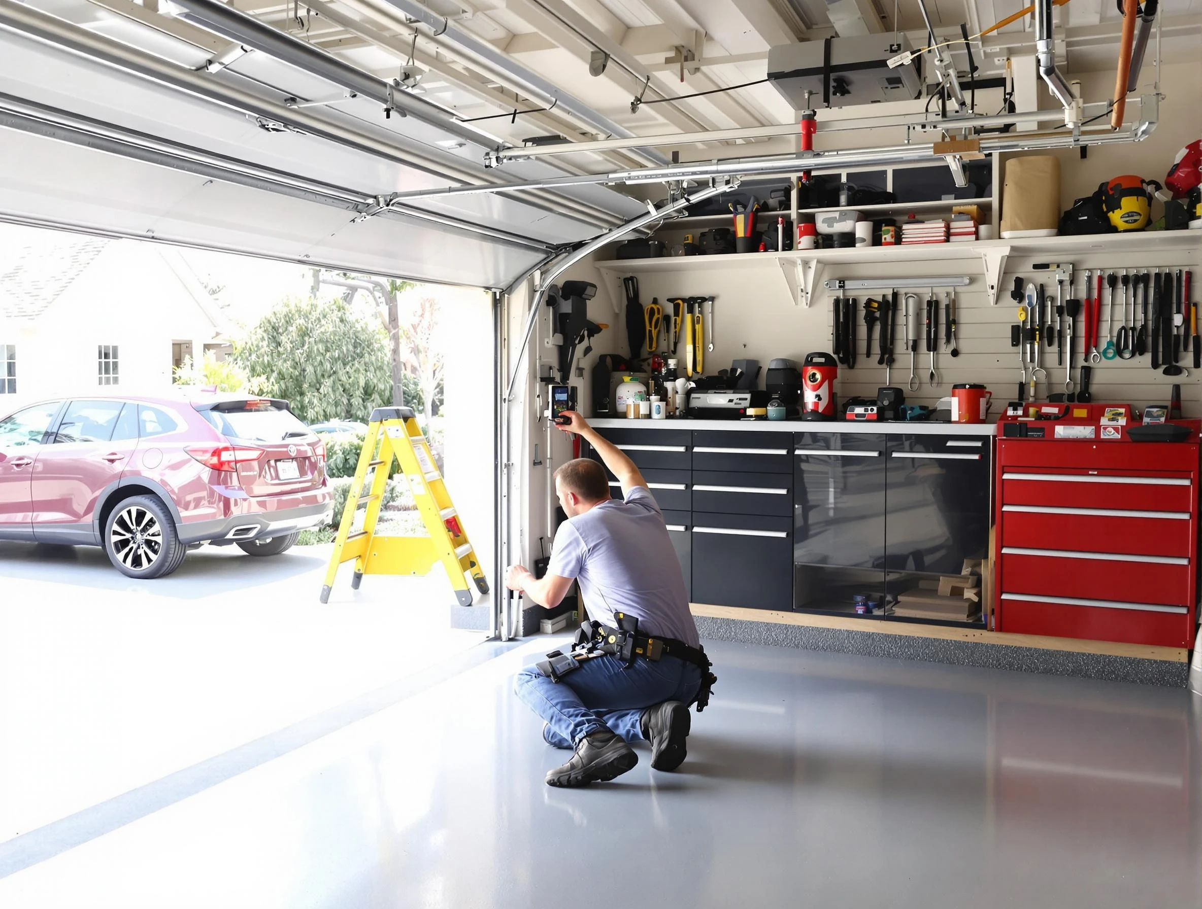 Local garage door repair service by New River Garage Door Repair in New River